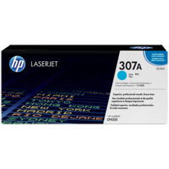 HP 307A Cyan Standard Capacity Toner Cartridge 7.3K pages for HP Color LaserJet CP5225 - CE741A Image