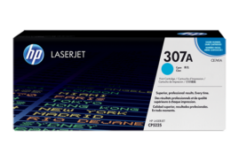 HP 307A Cyan Standard Capacity Toner Cartridge 7.3K pages for HP Color LaserJet CP5225 - CE741A