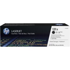 HP 131X Black High Yield Toner Cartridge 2.4K pages Twinpack for HP LaserJet Pro M251/M276 - CF210XD Image