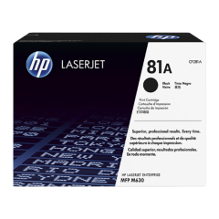 HP 81A Black Standard Capacity Toner Cartridge 10.5K pages for HP LaserJet Enterprise M604/M605/M606/M630 - CF281A Image