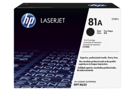HP 81A Black Standard Capacity Toner Cartridge 10.5K pages for HP LaserJet Enterprise M604/M605/M606/M630 - CF281A