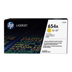 HP 654A Yellow Standard Capacity Toner Cartridge 15K pages for HP Color LaserJet Enterprise M651 - CF332A Image