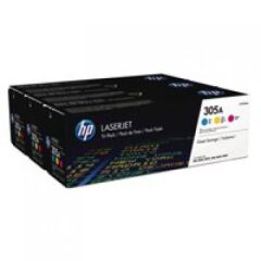 HP 305A Multipack Standard Capacity Toner Cartridge 3x 2.6K pages for HP LaserJet Pro M351/M375/M451/M475 - CF370AM Image