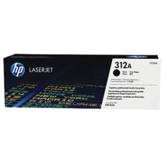 HP 312A Black Standard Capacity Toner Cartridge 2.4K pages for HP Color LaserJet Pro M476 - CF380A Image
