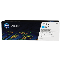 HP 312A Cyan Standard Capacity Toner Cartridge 2.7K pages for HP Color LaserJet Pro M476 - CF381A Image