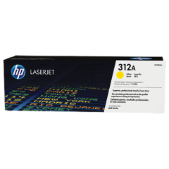 HP 312A Yellow Standard Capacity Toner Cartridge 2.7K pages for HP Color LaserJet Pro M476 - CF382A Image