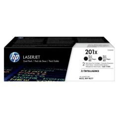 HP 201X Black High Yield Toner Cartridge 2.8K pages Twinpack for HP Color LaserJet Pro M252/M274/M277 - CF400XD Image