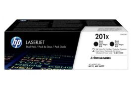 HP 201X Black High Yield Toner Cartridge 2.8K pages Twinpack for HP Color LaserJet Pro M252/M274/M277 - CF400XD