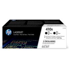 HP 410X Black High Yield Toner Cartridge 6.5K pages Twinpack for HP Color LaserJet Pro M377/M452/M477 - CF410XD Image