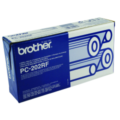 Brother Black Thermal Transfer Film Ribbon (Pack of 2) PC202RF Image