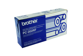 Brother Black Thermal Transfer Film Ribbon (Pack of 2) PC202RF