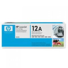 HP 12A Black Standard Capacity Toner Cartridge 2K pages for HP LaserJet 1010/1012/1015/1018/1020/1022/3015/3020/3030/3050/3052/3055 - Q2612A Image