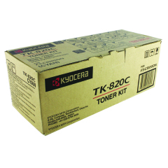 Kyocera Cyan TK-820C Toner Cartridge (7,000 Page Capacity) Image