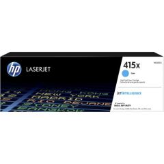 HP 415X Cyan High Yield Toner Cartridge 6K pages for HP Color LaserJet M454 series and HP Color LaserJet Pro M479 series - W2031X Image
