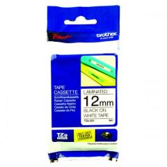 Brother P-Touch 12mm Black on White TZE231 Labelling Tape TZE231 Image