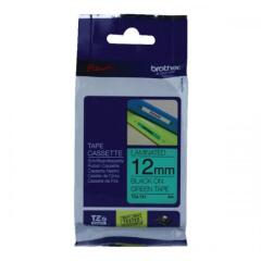 Brother P-Touch 12mm Black on Green TZE731 Labelling Tape TZE731 Image