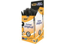 Bic Cristal Ballpoint Pen Medium Black (Pack of 50) 837363