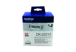 Brother Black on White Continuous Length Film Tape 62mm DK22212