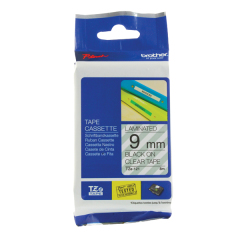 Brother P-Touch 9mm Black on Clear TZE121 Labelling Tape TZE121 Image