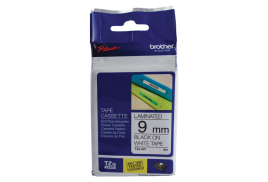 Brother P-Touch 9mm Black on White TZE221 Labelling Tape TZE221