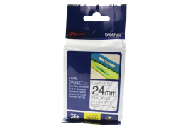 Brother P-Touch 24mm Black on Clear TZE151 Labelling Tape TZE151