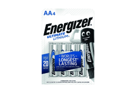 Energizer Ultimate AA Lithium Battery (Pack of 4) 632964