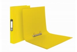 Pukka Brights Ring Binder Laminated Paper on Board 2 O-Ring A4 25mm Rings Yellow (Pack 10) BR-7771