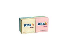 ValueX Stickn Notes 76x76mm 100 Sheets Pastel Colours (Pack 12) 21328