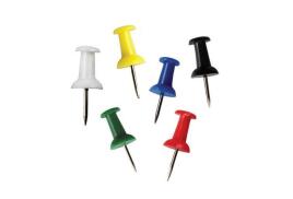 ValueX Push Pins Assorted Colours Pack 25