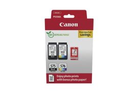 OEM Canon PG-575 CL-576  CMYK Standard Capacity Ink Cartridge  5.6ml + 6.2ml Value Pack